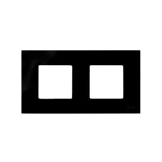 Simon 27 Черный Рамка-декор 2 поста.