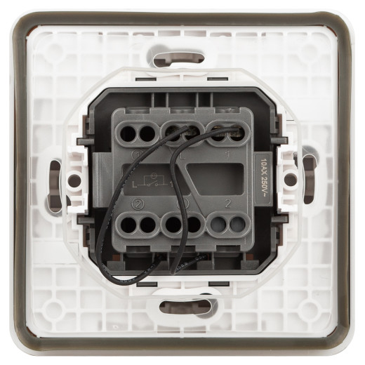 Выключатель ЭРА Эксперт 11-1522-01 с подсветкой IP55 10АХ-250В СУ белый