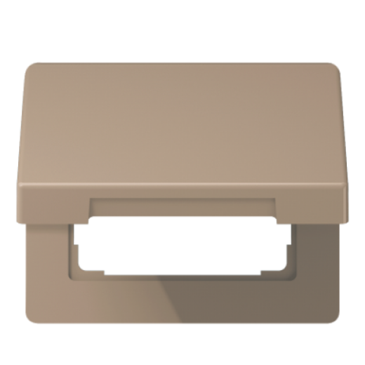 Подпружиненная откидная крышка, для монтажа устройств размером 50х50, термопласт, золотая бронза, SL500
