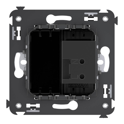 USB зарядное устройство в стену 2.1 А, Avanti, черный квадрат