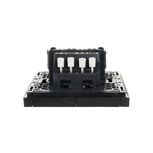 FORTE&PIANO Выключ. 2-кл. прох. 10А FP107 чер. IEK