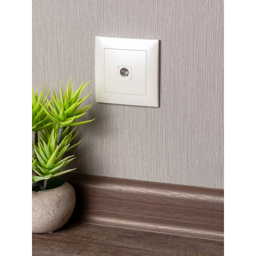 Валенсия лицевая панель розетки TV 1-местная 75Ом 5-862МГц жемчуг EKF PROxima