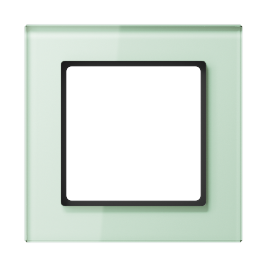 Рамка для вертикальной и горизонтальной установки, 1 пост, стекло, мягкий белый, A CREATION