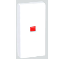 Simon Connect Алюминий Клавиша узкая с индикатором для выключателя К302, 22,5х45мм