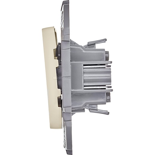 Выключатель двухклавишный - Legrand/Daccord Inspiria - 10АХ 250В безвинтовые зажимы - слоновая кость