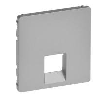 Legrand Valena LIFE Алюм Накладка розетки ТЛФ/комп 1-ой.
