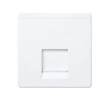 Simon 27 Мех Белый Адаптер на 1 RJ45(12) 75528-, 75540-, 75541-, 75544-39, широкий, шторки