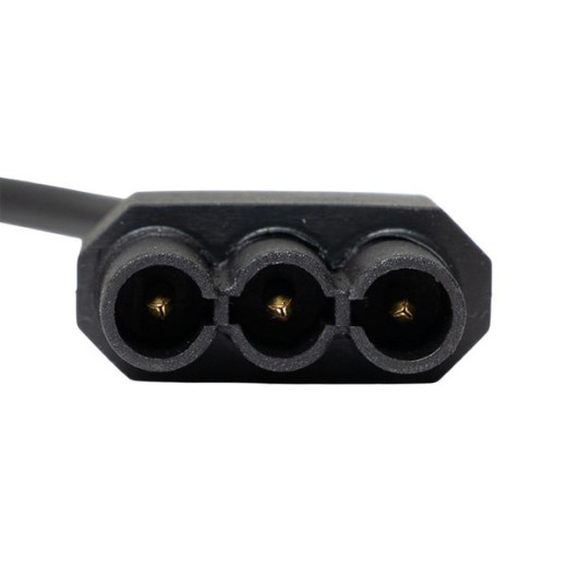 Кабель для подключения светодиодных линейных светильников ДБО-60/120/150 черный 1 метр 3x0,75 мм2 EKF