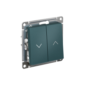 Systeme Electric AtlasDesign Изумруд Выключатель 2-клавишный жалюзи, 10А, механизм
