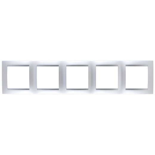 Simon 15 Алюминий Рамка 5-я