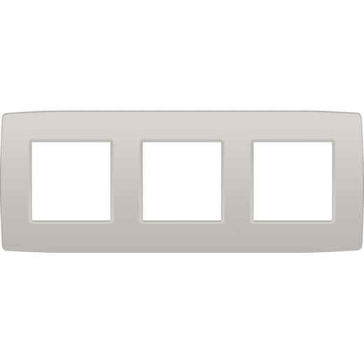 Рамка на 3 поста, серый