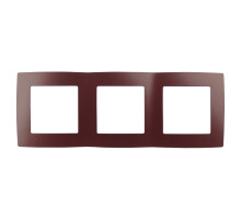 ЭРА 12-5003-25 Рамка на 3 поста, Эра12, бордо (15/150/2400)