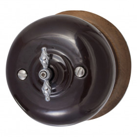 BIRONI Фаберже Керамика Коричневый Выключатель 2-кл