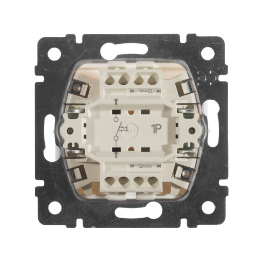 Выключатель кнопочный одноклавишный - Legrand Valena - 10А 250В схема 1P безвинтовые зажимы - белый