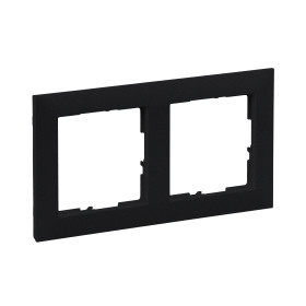 Legrand/Daccord SUNO Антрацит Рамка декоративная универсальная 2-постовая.