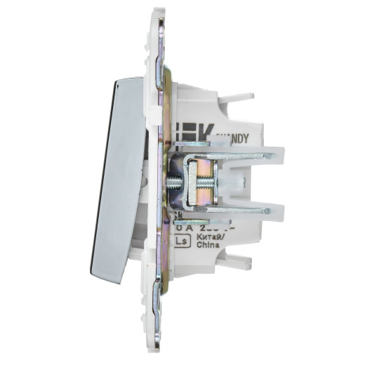 SKANDY Выключ. 1-кл. перекр. 10А SK-V03N никель IEK