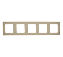 Legrand/Daccord INSPIRIA Шампань Рамка - 5 постов.