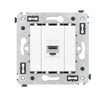 DKC Avanti Компьютерная розетка RJ-45 без шторки в стену, кат.6A одинарная, 