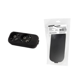 TDM Колодка розеточная 2 гнезда 2П+З 16А 250В черная серии 