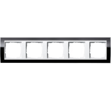 Gira Event Clear Черный/Бел.глянц. Рамка 5-ая