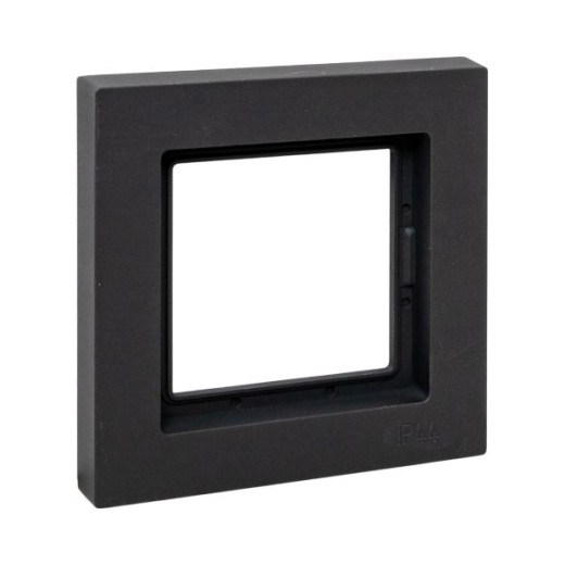 1 - местная рамка, IP44, чёрная, пластик Эпика EKF