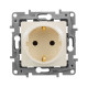 Розетка с заземлением - Legrand Etika - без шторок 16А 250В винтовые зажимы - слоновая кость