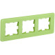BRITE Рамка 3-мест. РУ-3-2-Бр стекло эко грин RE IEK