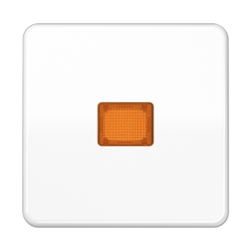 JUNG CD Белая Клавиша 1-ая с/п с оранжевой линзой ударопрочная ударопрочная