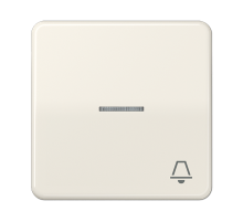 JUNG CD 500/CD plus Бежевая Клавиша 1-ая с/п с символом ЗВОНОК