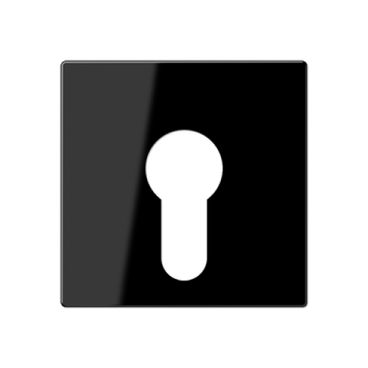 Крышка для выключателя с замком, черный