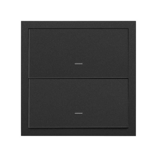 Simon 100 Черный матовый  Кит 1 пост, фронт. 1 рамка + 2 клавиши выключателей
