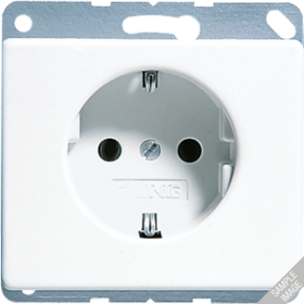 JUNG SL 500 Черная Розетка с/з винт. зажим