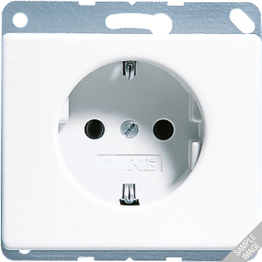 Штепсельная розетка SCHUKO 16A 250V~ , черная