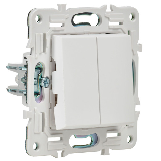 SKANDY Выключ. 2-кл. перекр. 10А SK-V06W арк. бел. IEK