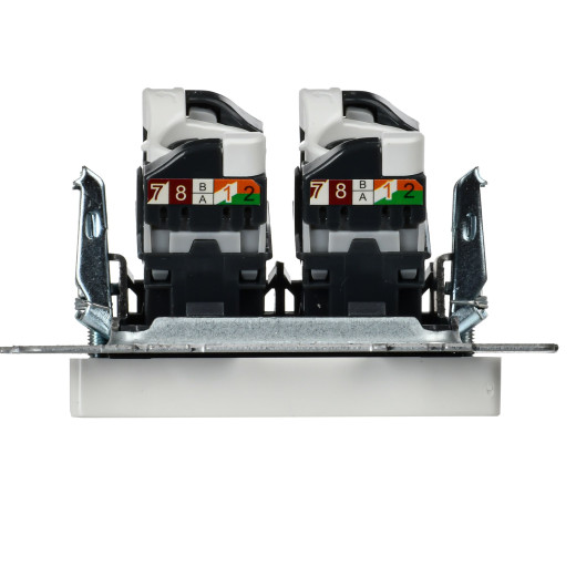 BRITE Роз. комп. 2-ая RJ45 кат.5E РК10-2-БрБ бел. IEK