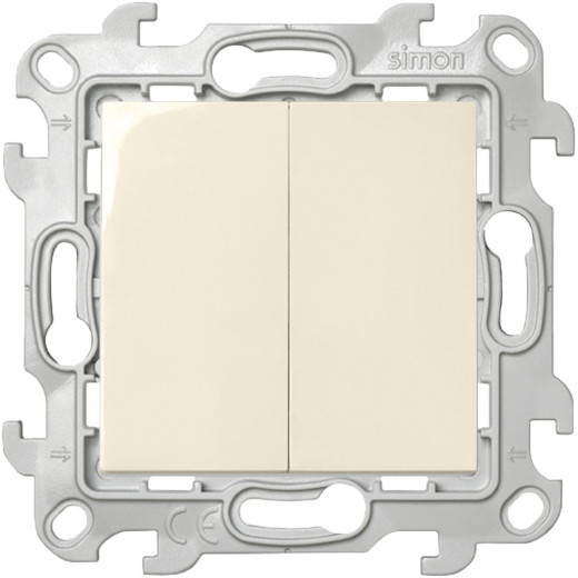 Двухклавишный выключатель, сл.кость
