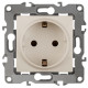Розетка ЭРА Серия 12 12-2102-02 с заземлением 2P+E Schuko со шторками 16A-250В IP20 слоновая кость