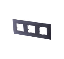 ABB NIE Zenit Сталь Рамка 3-я 2+2 +2 мод