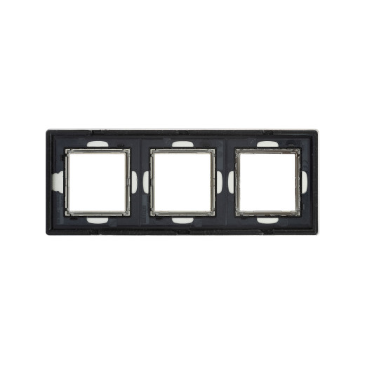 Рамка из алюминия 3 поста (6 мод.), Avanti, серая