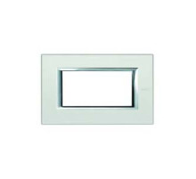 BT Axolute Жемчужное Серебро Рамка 4 мод прямоугольная.