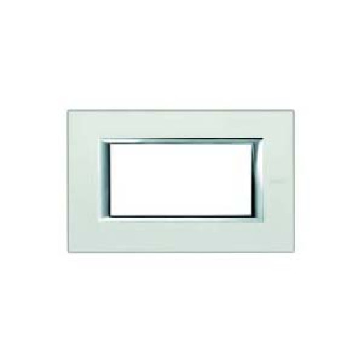 BT Axolute Жемчужное Серебро Рамка 4 мод прямоугольная