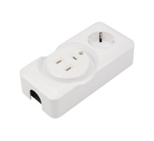 REXANT Розетка РШ/Евро двойная для электрической плиты 32 А/16 A, 250 В, 2Р+РЕ (ОУ) белая.