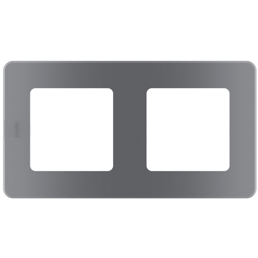 Рамка 2 поста - Legrand/Daccord Inspiria - дымчатый