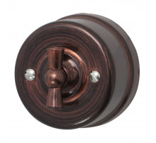 BIRONI Лизетта Пластик Медный век Выключатель проходной 1-кл