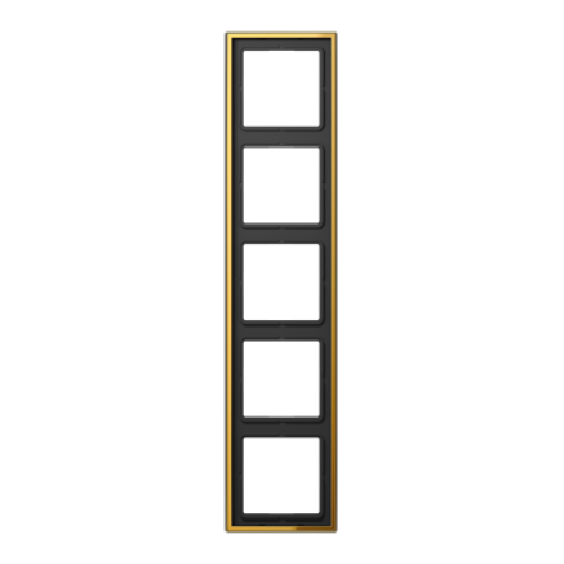 Рамка 5-кратная, металл цвета золота