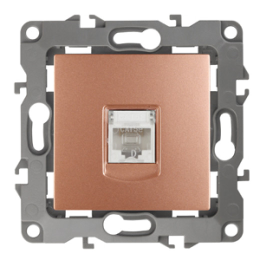 Розетка ЭРА Серия 12 12-3107-14 информационная RJ45 IP20 медь