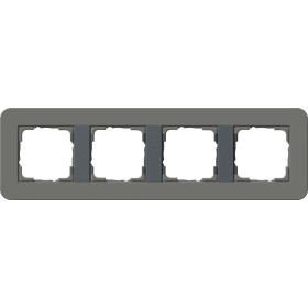 Gira E3 Темно-серый/Антрацит Рамка 4-ая