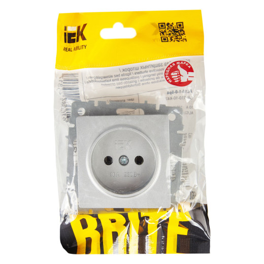 BRITE Роз. без з/к/ш 10А РС10-1-0-БрА алюм. IEK