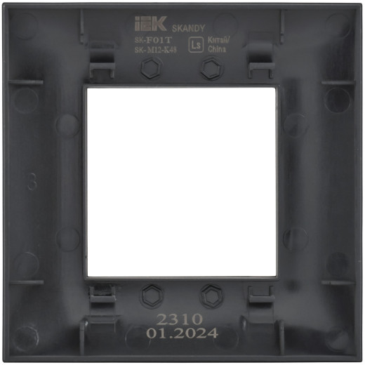 SKANDY Рамка 1-мест. SK-F01T титан IEK