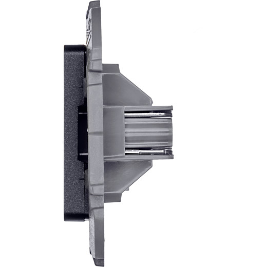 Розетка телефонная RJ11 - Legrand/Daccord Inspiria - антрацит